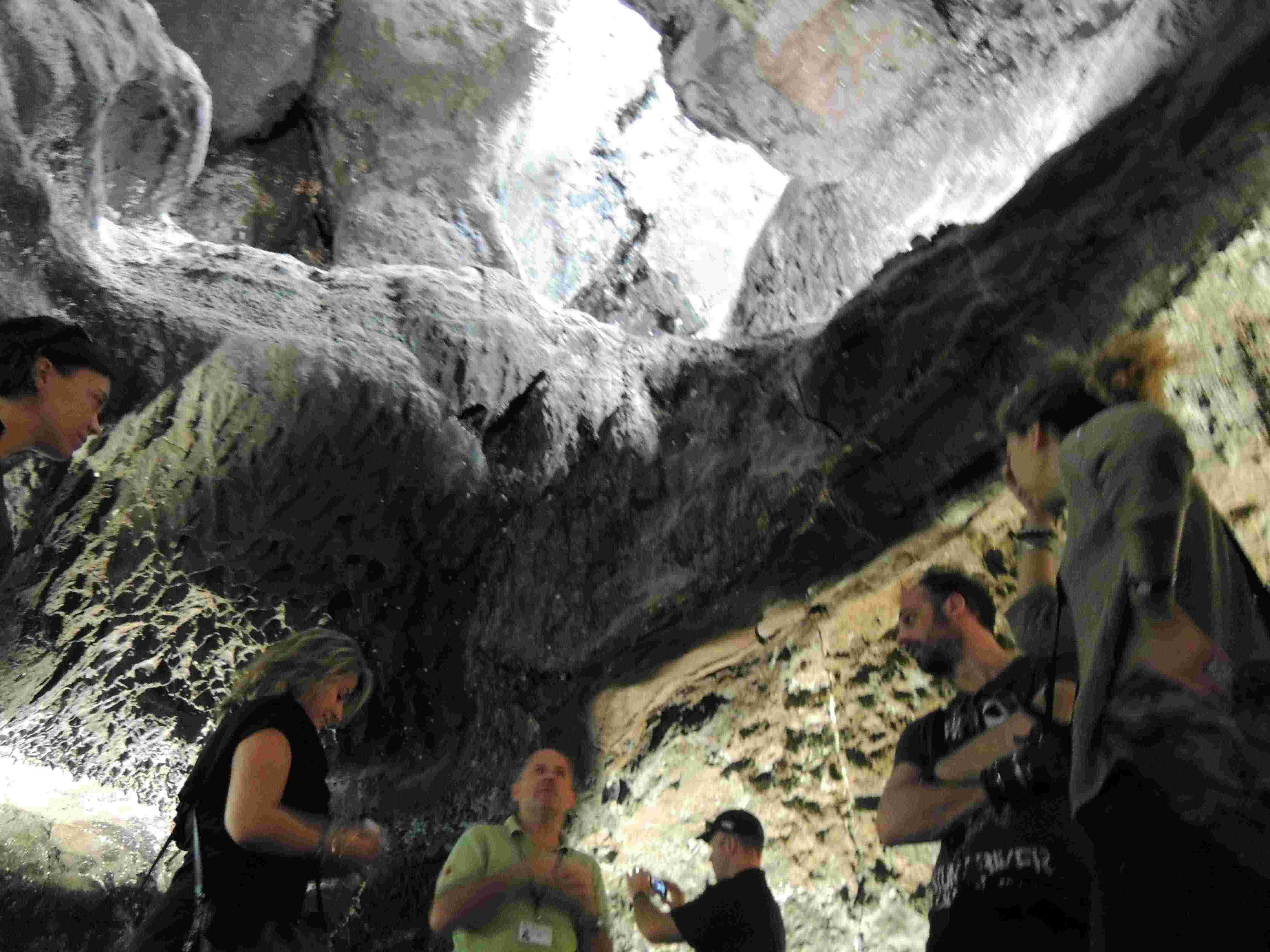 Cave ceilings can be high