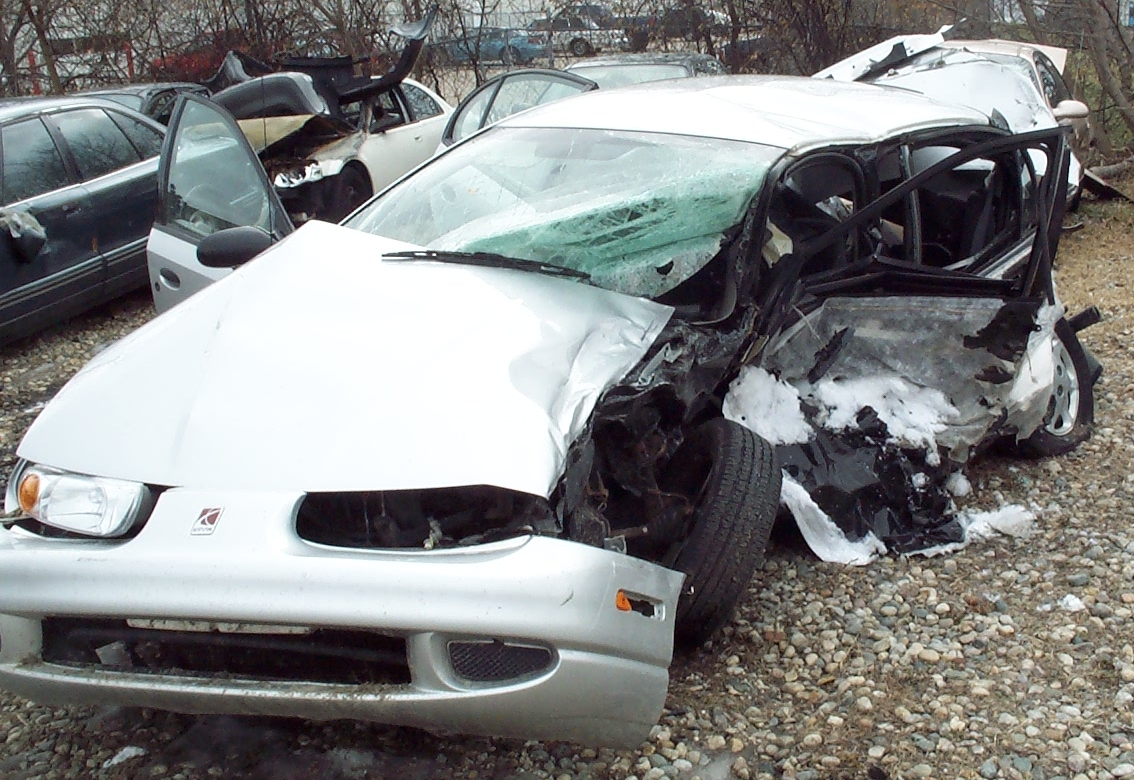 [ CRASHED CAR (FRONT VIEW) ]